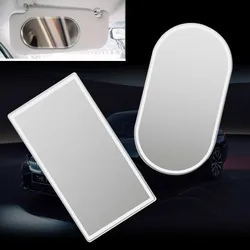 Portable Stainless Steel HD Car Visor Makeup Mirror (Oval L)