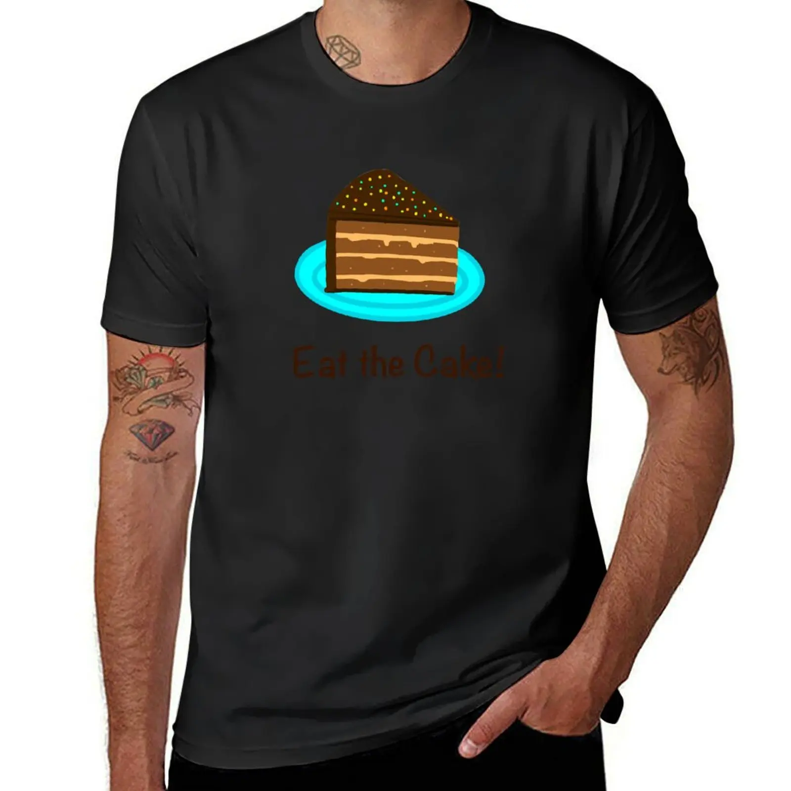 

Eat the Cake! T-Shirt for a boy anime clothes quick drying sports fans men workout shirt