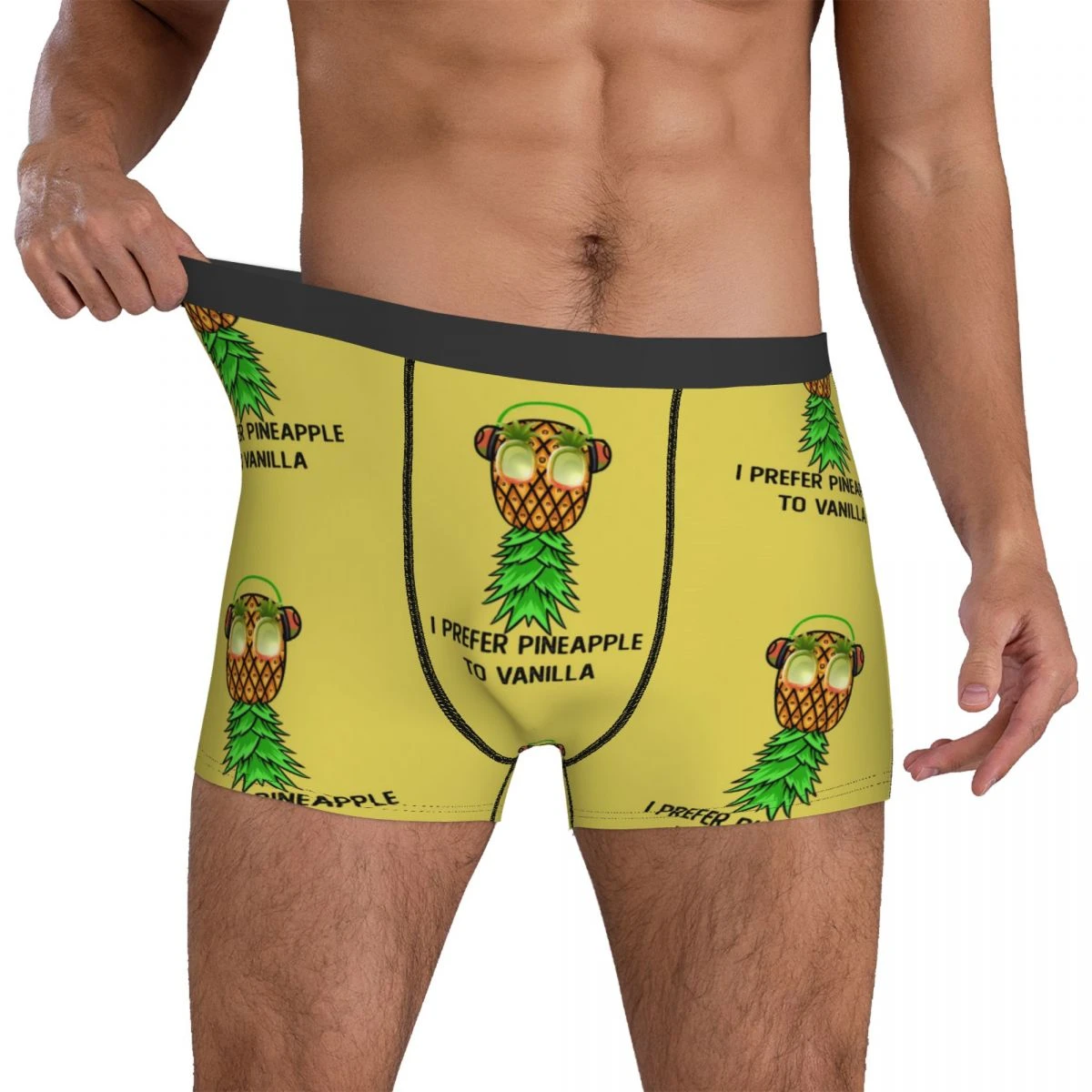 Swingers interior de piña para hombre, calzoncillos con diseño de fruta, bolsa 3D, Boxershorts de talla grande| | - AliExpress