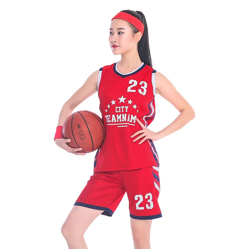 Girls Basketball Jersey Personalized Print Name Number Uniform