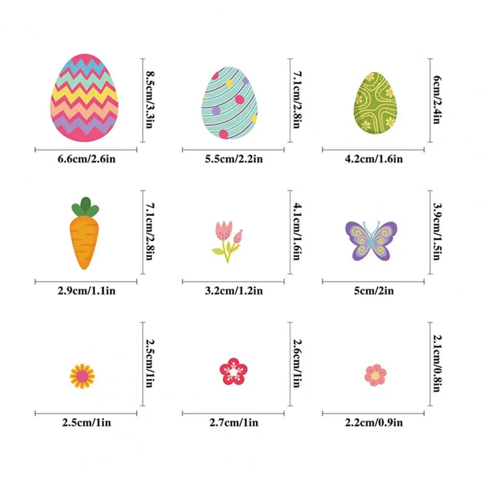 Easter Window Stickers Reversible Window Decorations Easter Egg Bunny Stickers Reversible Design Room