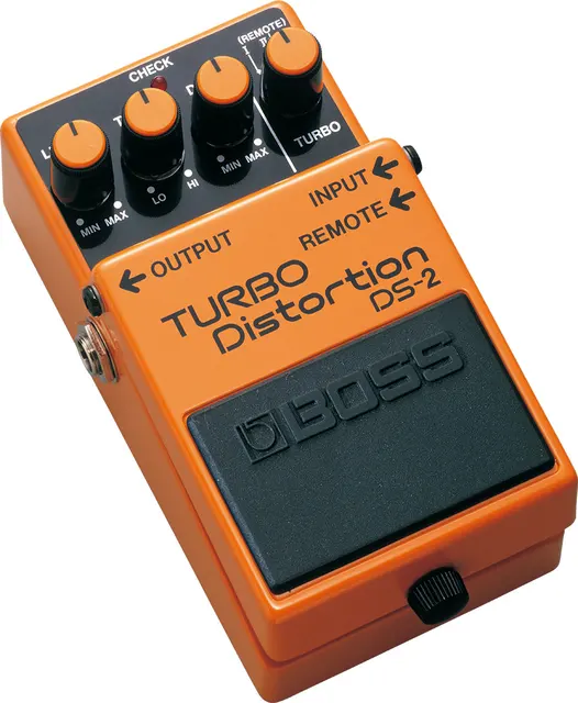 Boss ds-2 Turbo Distortion built-in remote jack allows with a mid