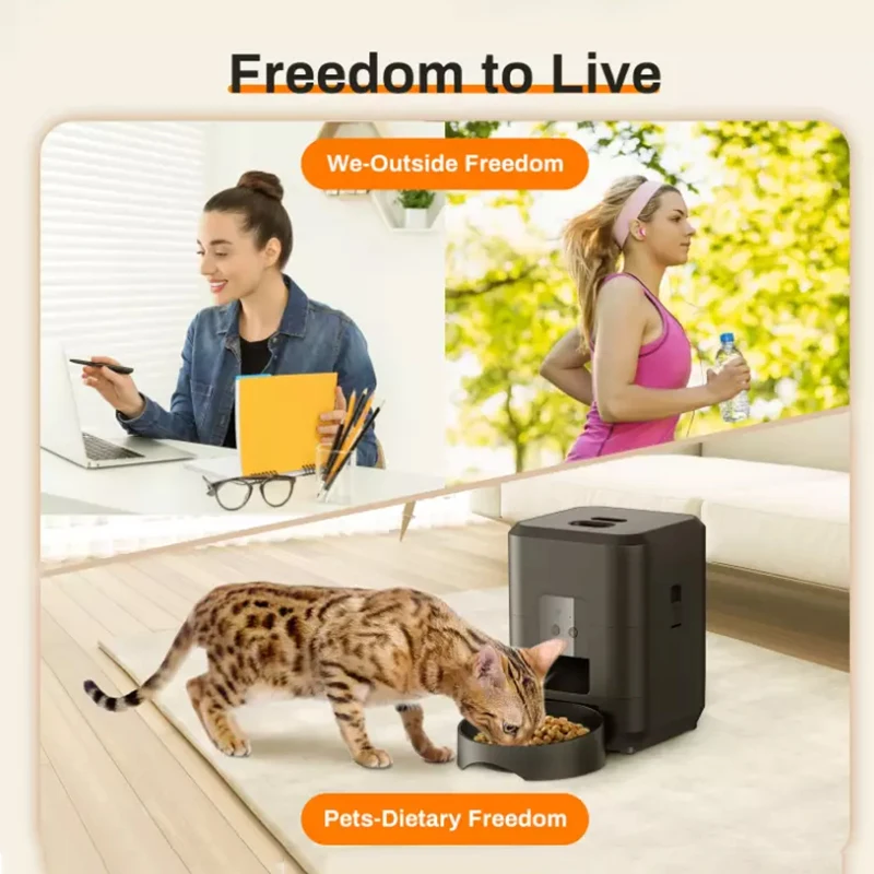 2L Smart Pet Feeder Automatic Cat Food Dispenser Cat Dog Bowl Automatic Cat Feeder Dog Slow Food Machine With Timed Quantitative 1