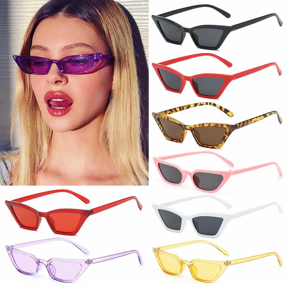 

Fashion UV400 Streetwear Eyewear Vintage Sunglasses Cat Eye Small Frame Sun Glasses
