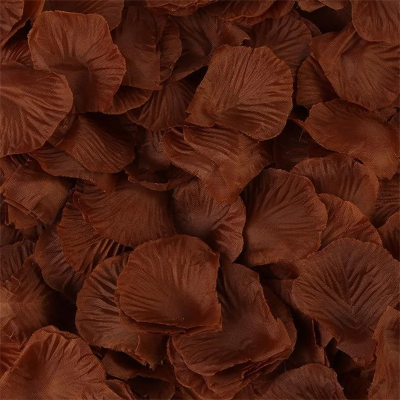 Elegant Black Silk Rose Petals for Wedding and Party Decorations - Pack of 500