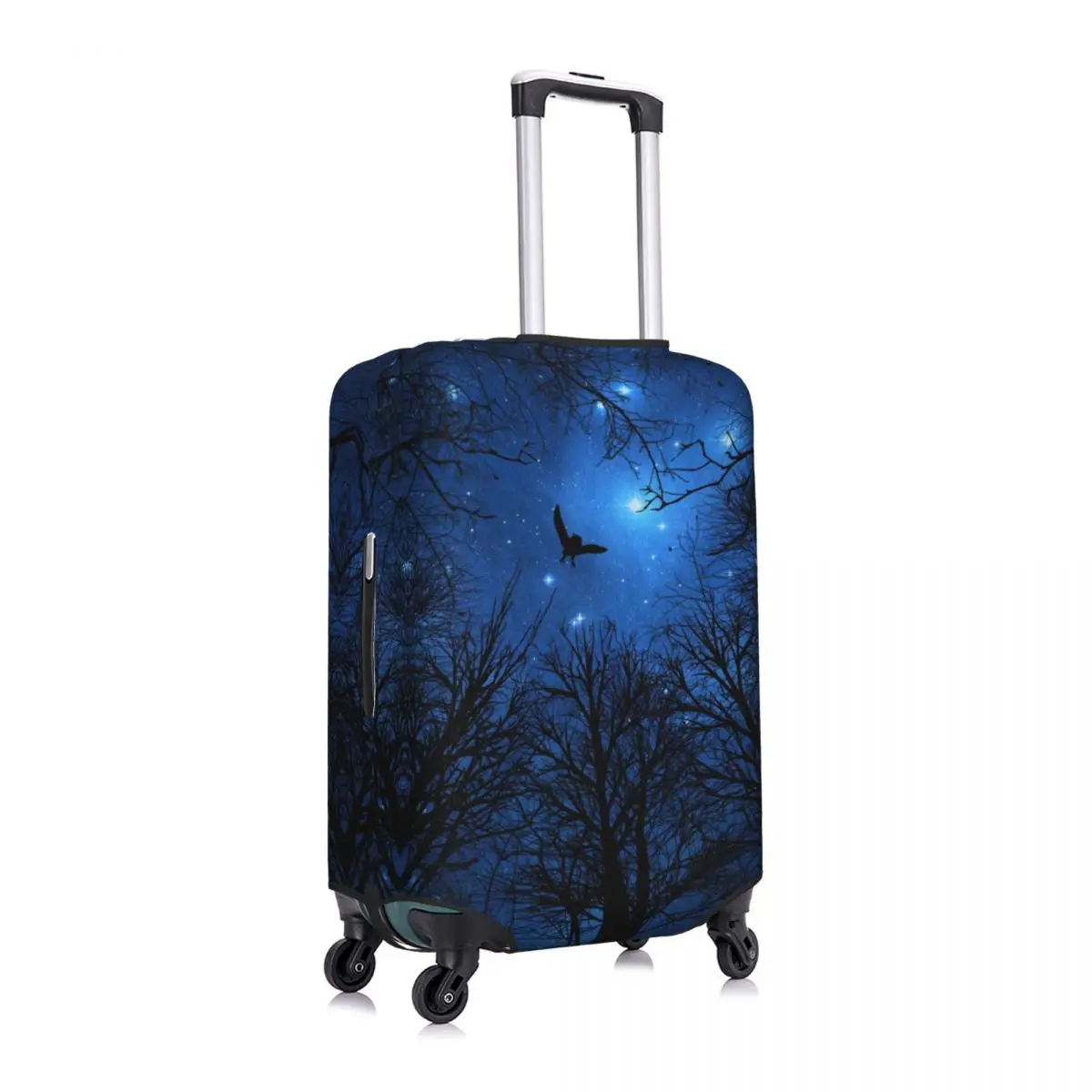 Fantasy Wisdom Night Suitcase Cover Forest Sky Nature Moon Holiday