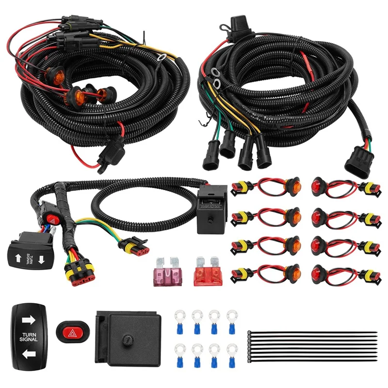 ATV UTV 방향지시등 키트 범용 도로 주행 허가 키트 폴라리스 RZR PRO XP / XP 1000 / XP 4 1000 포캔암 아웃랜더 800R Max Gen2 용