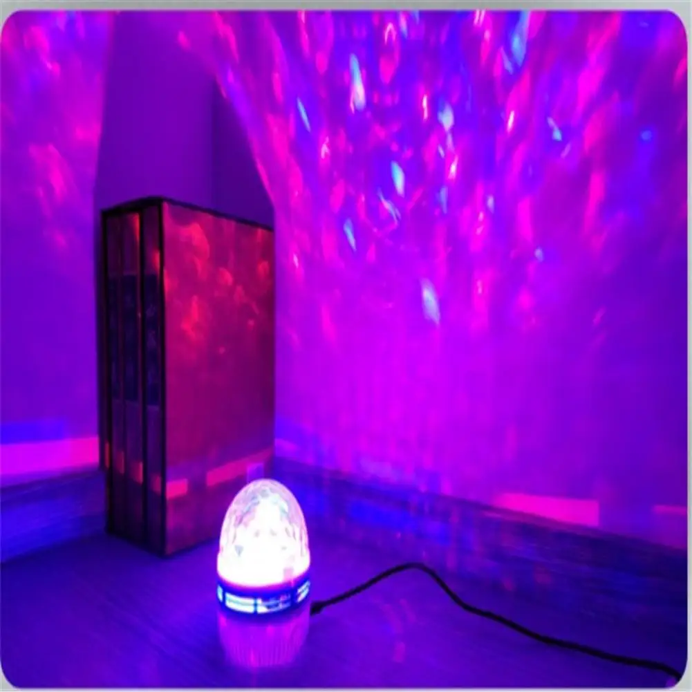 Novelty USB Charging RGB Projector Lamp Automatically Rotating Led Night Light For Home Children Bedroom Decoration Magic Lights star night light