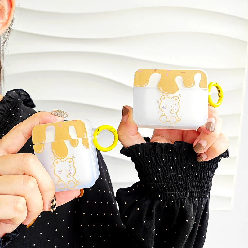 Custodia Honey And Bear Per Airpods 2 Cover Di 3 Generazione Per Apple Airpods Pro 2Nd Gen Air Pods Guscio Protettivo