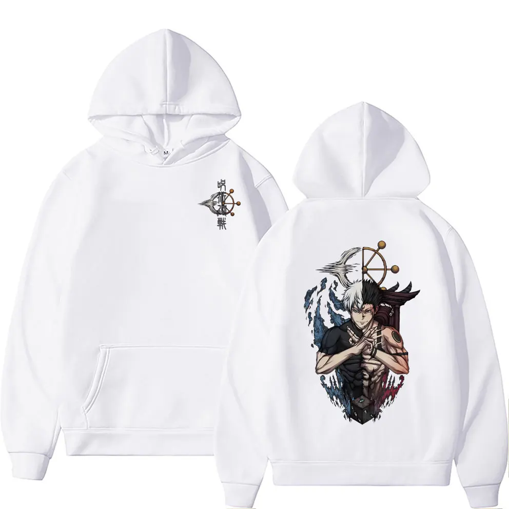 

Japanese Anime Jujutsu Kaisen Satoru Gojo and Ryomen Sukuna Graphic Hoodie Men Women Manga Hooded Sweatshirt Male Casual Hoodies