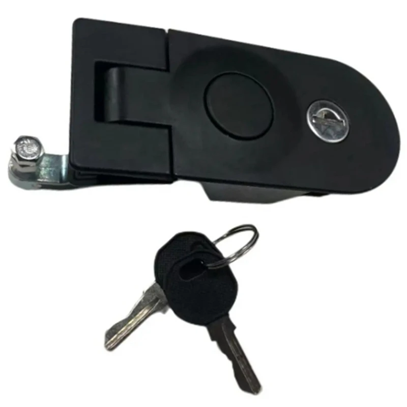 

Hood Lock Assembly For Haulotte 2421203210 Door Latch With Key Spare Parts Black ABS