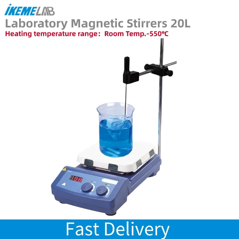 IKEME Magnetic Stirrers Heating Temperature Up to 550&deg;C Electric Stirrers MS7-H550-pro Laboratory Equipmen Hot