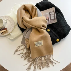 Luxurious Double-Sided Cashmere Pashmina Shawl with Tassel Detailing - 200x70cm (DFP022-06)
