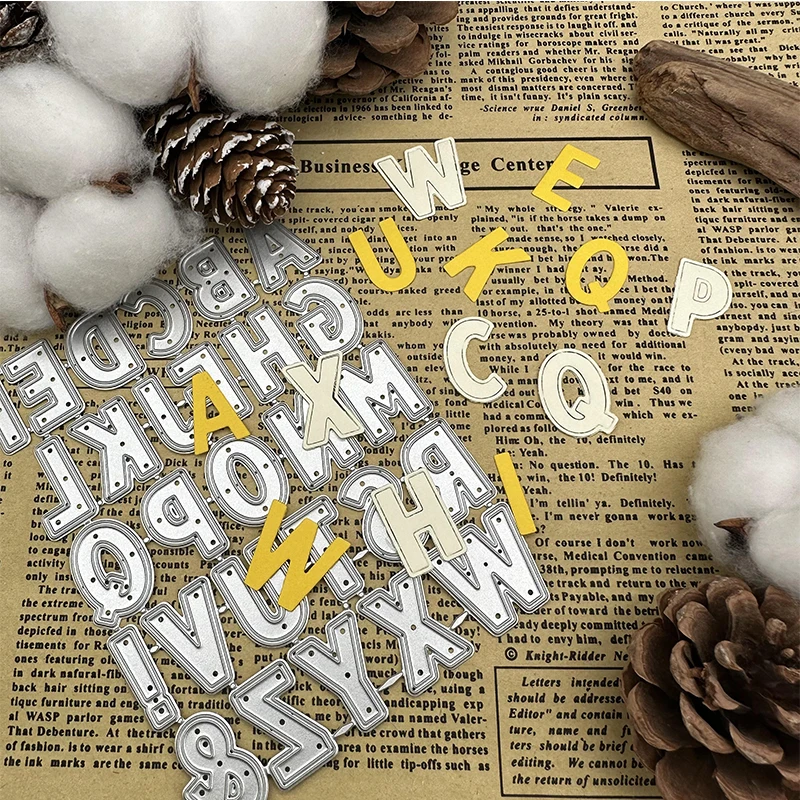 

A to Z БУКВЕННОЕ украшение металлические Вырубные штампы «сделай сам» Скрапбукинг альбом бумажная карточка декоративные ремесла тиснение вырубки ручной работы