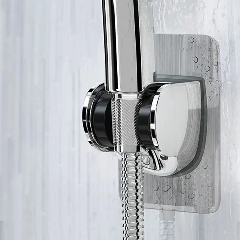 

Stable Punch-free Shower Head Holder Self-adhesive Suction Cup Adjustable Bathroom Shower Rail Head Bracket Accessories