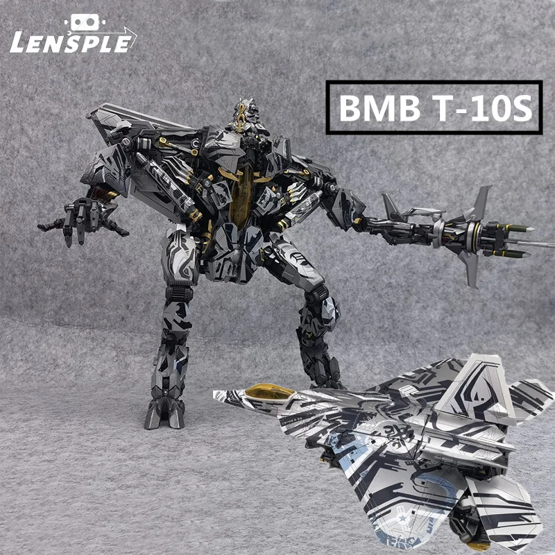 

Black Mamba BMB T10 T-10 T10S Transformation Spider Aircraft Action Figure Alloy Deformation 5 Movie Robot Model High 33CM