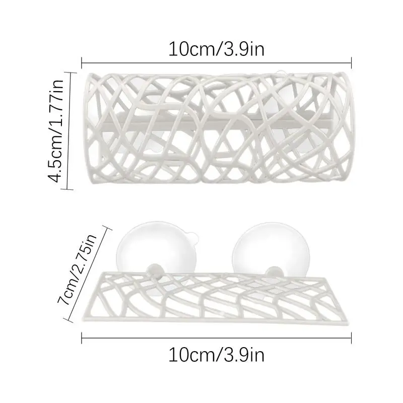 Fish Guppy Tank Shrimp Shelter Hollow Tunnel Swim Tube for Betta Decorative Space Saving Betta Hammock Fish Tank Accessories