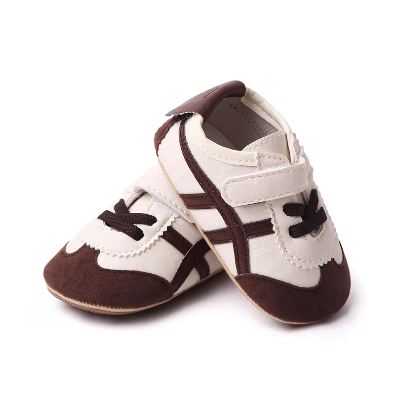 Baby Unisex Sneaker Soft PU and Anti-slip TPR Baby Spring and Autumn Prewalking Shoes Toddler 3 to 6 Month First Step Shoes 2023 3