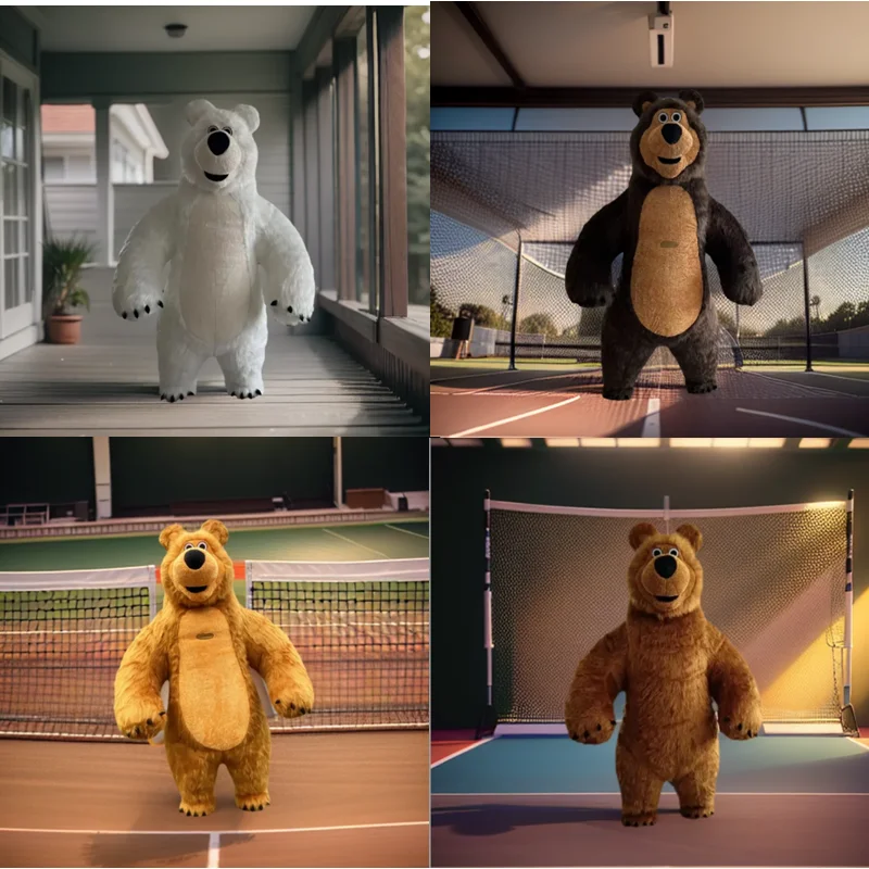 2.6M inflatable clothing Martha and bear brown bears polar bears gorillas rabbits animal models commercial play funny doll inflatable dinosaur costume