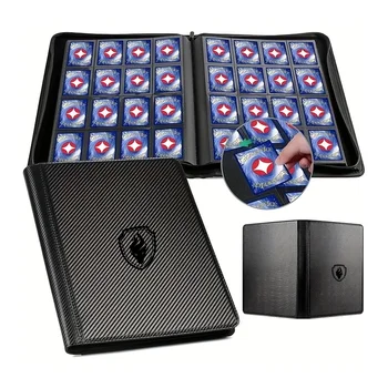 1024 Pockets Trading Card binder, Premium 16 Pockets Card Holder Folders, Side Loading Card Album for YuGiOh, MTG, TCG Card 1