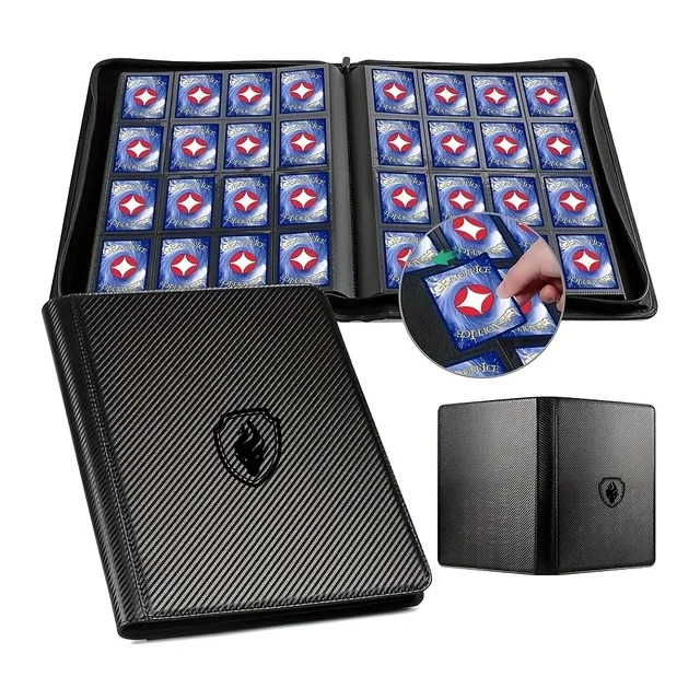 1024 Pockets Trading Card binder, Premium 16 Pockets Card Holder Folders, Side Loading Card Album for YuGiOh, MTG, TCG Card 1