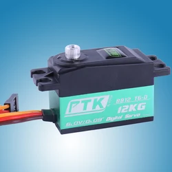 PTK 8812TG-D 12kg Metal Gear Standard Short Body Low Profile Digital Servo RC Car Drift 1:10 1:12 Fix-wing Robot