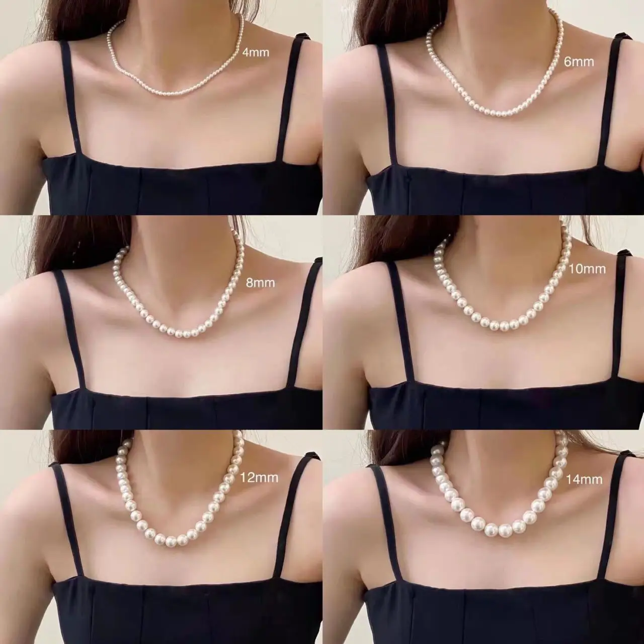 

Classic Elegant White Pearl Chokers Necklace For Women Men Wedding Banquet Necklaces Vintage Beads Handmade Jewelry Party Gift