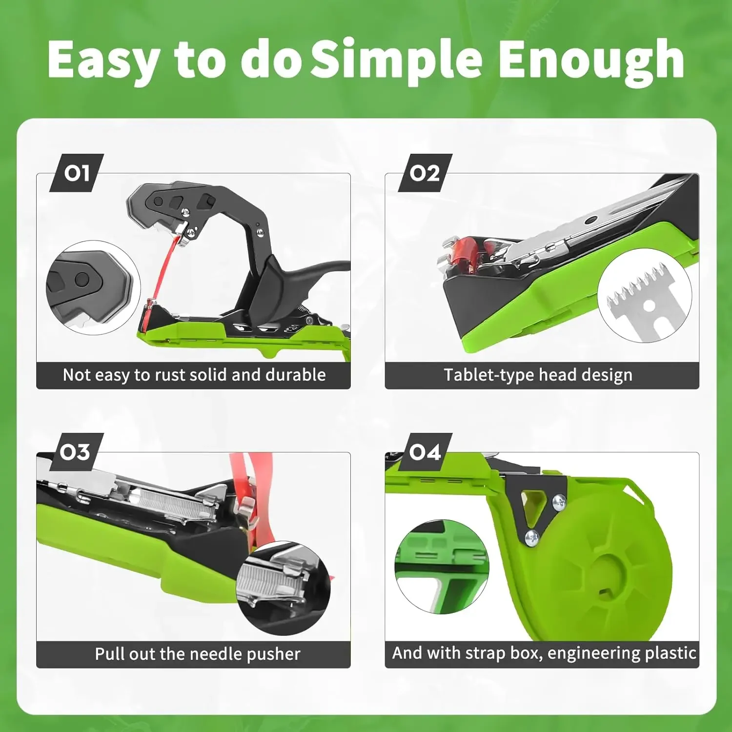 Plant Tying Tool Plant Tying Machine Hand Tying Binding with Garden Vine Tape Vineyard Tool Tape Gun