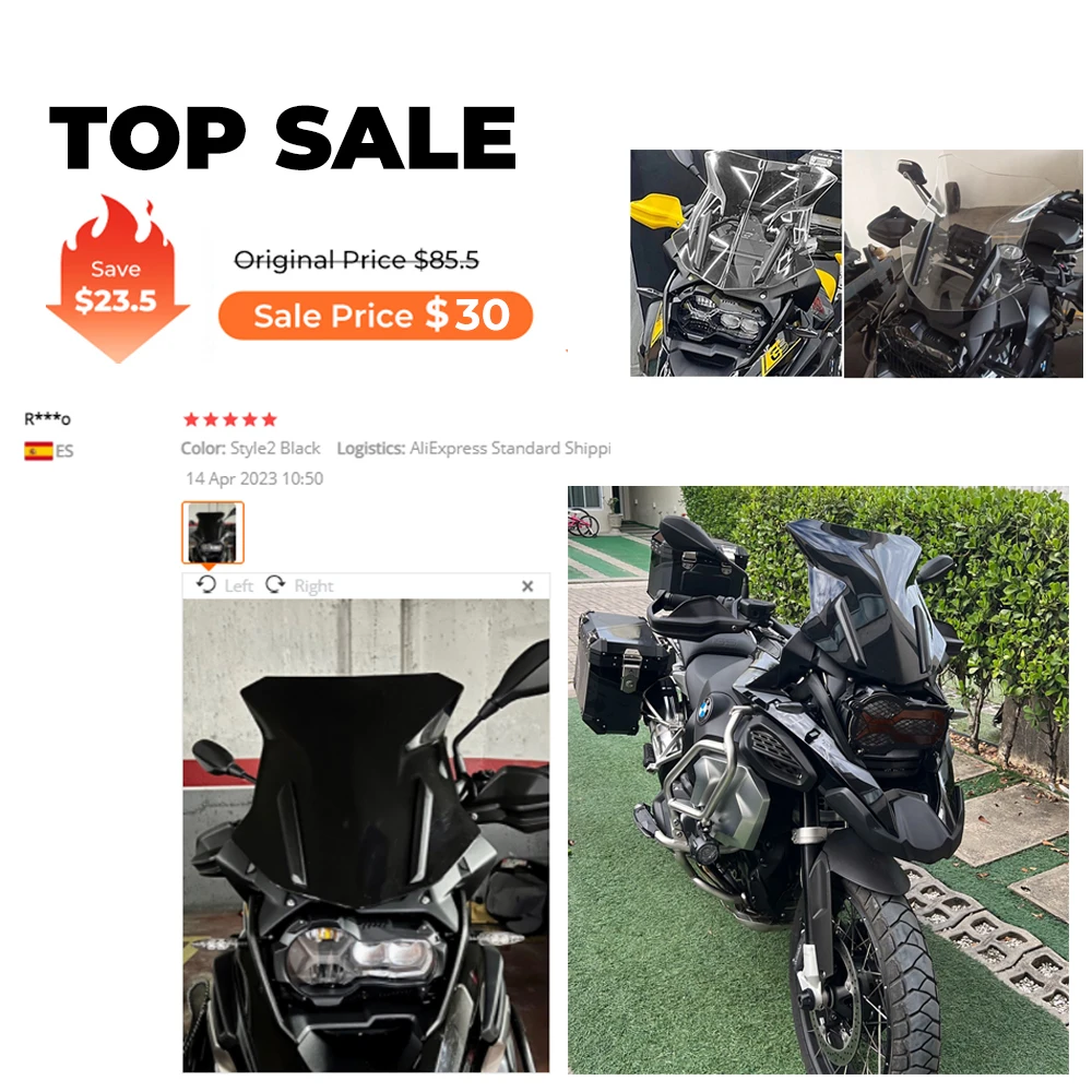 Motorcycle Windscreen For BMW R1250GS LC ADV Adventure R 1250GS 1250 GS