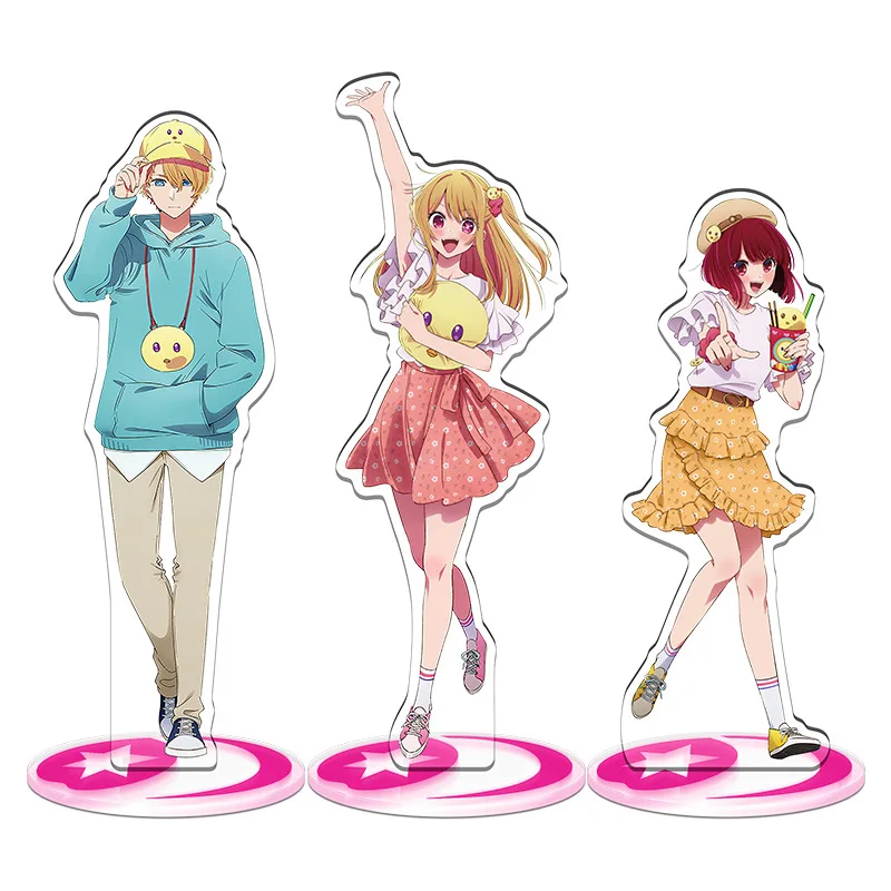Anime Oshi No Ko Figuras acrílicas Hoshino Ai Aquamarine Ruby Arima Kana Personagem  Oshi No Ko Acrílico Stand Models Coleção Gift - AliExpress