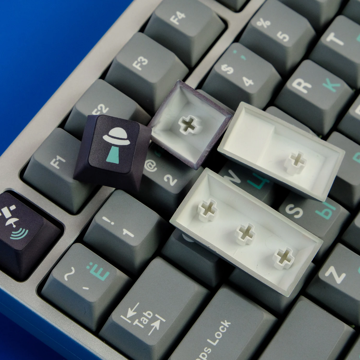 120 Keys 404 Keycaps Cherry Profile English Russian Keycap PBT Dye