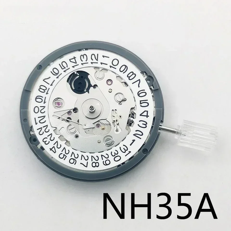 Original Nh35 Movement Crown At 3.8 3 6 Nh35A With Black Date Automatic  Mechanical Watch Dial Mods Repair Watchmaker White/Black - AliExpress