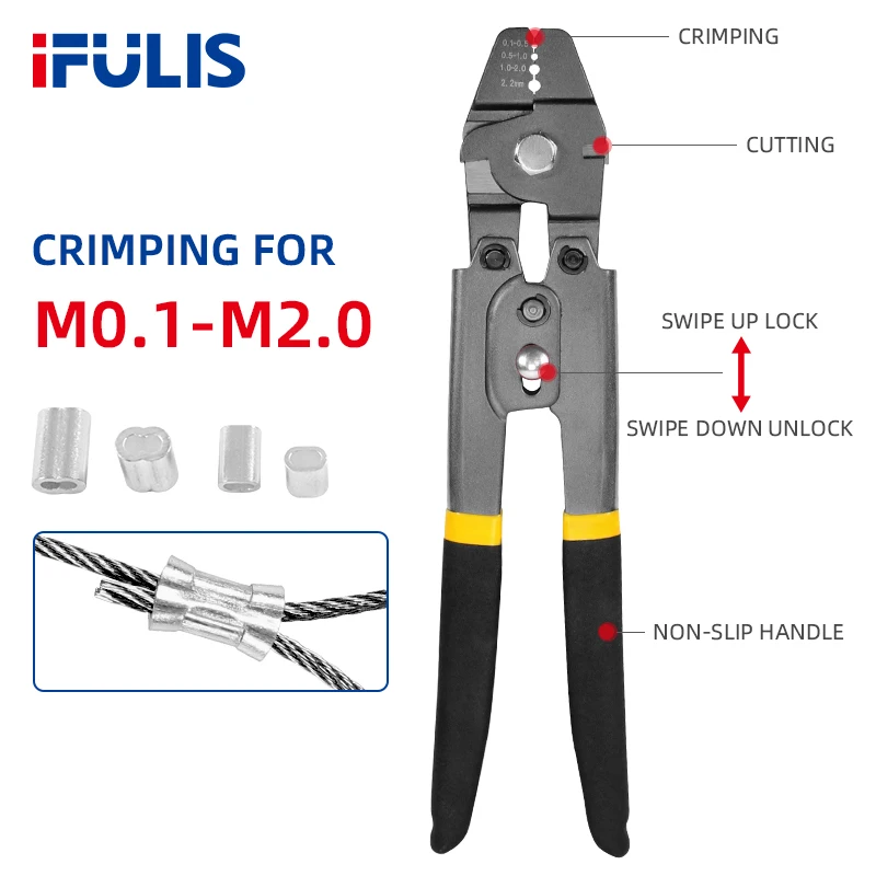 Fishing line Crimping Pliers Fishing Plier Wire Rope Leader Crimper Tool  with 160pcs Crimp Sleeves for Fishing tackle - AliExpress