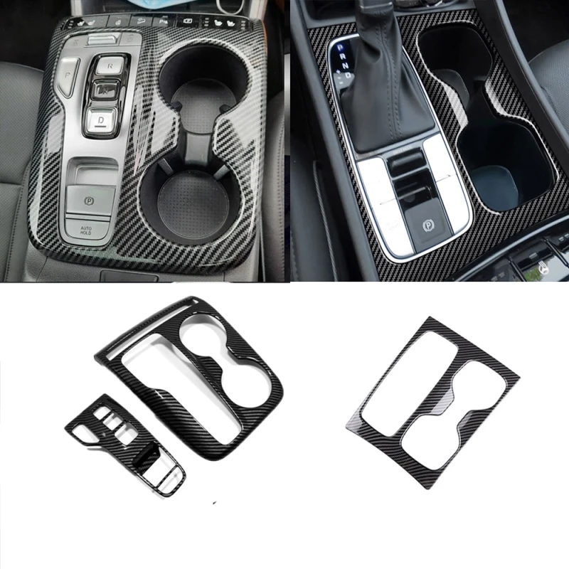 

Для Hyundai Tucson NX4 2021 2022 2023 углеродное волокно газ топливная центральная консоль коробка переключения передач крышка отделка декоративные аксессуары