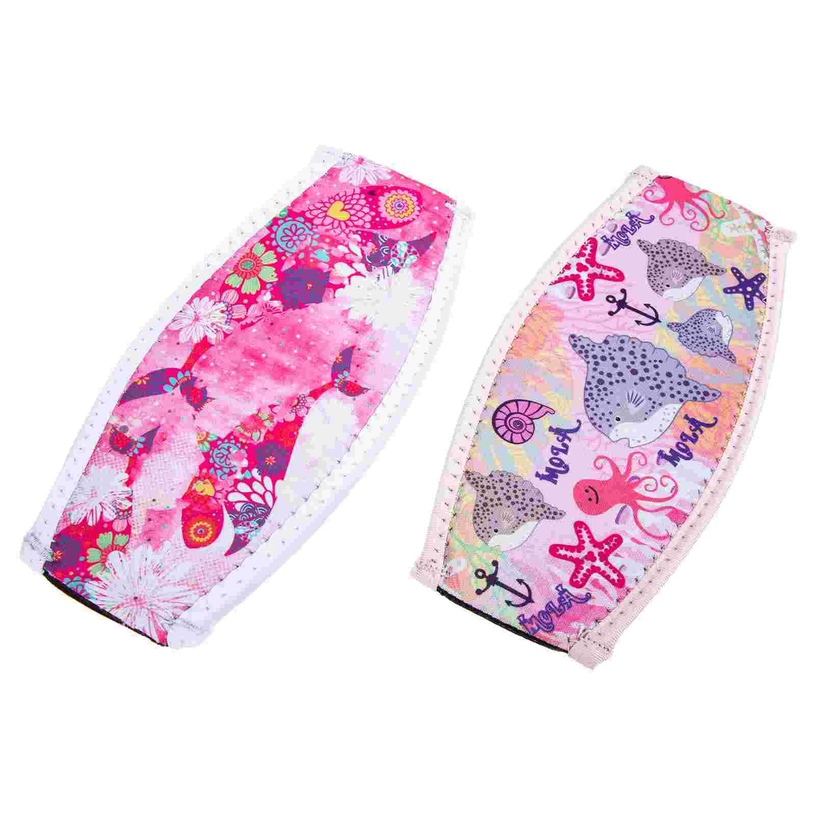 

Diving Mask Strap Covers Decorative Printing Swim Mask Strap Covers Snorkeling Cover Hair Care Straps Neoprene Strap Covers