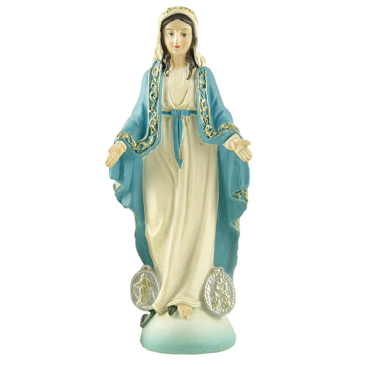 Lady Of Miraculous Medal Our Lady Of Grace Catholic Virgen Maria Virgin Mary Statues Catholic Gift Resin Virgen Maria Estatua christian statue home decor items