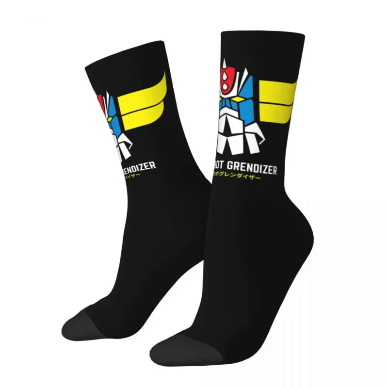 

Grendizer UFO Robot Socks Men's Women's Casual Actarus Mazinger Z Socks Spring Summer Autumn Winter Socks Gifts