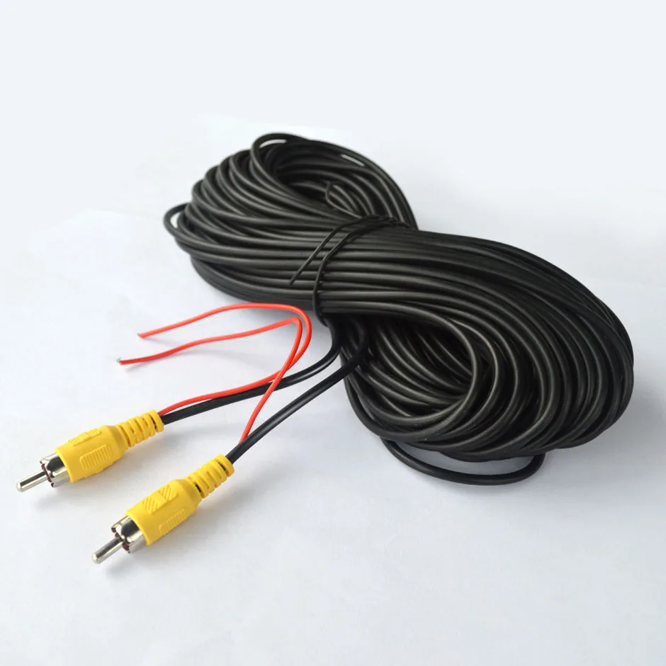 Universal RCA Video Cable for Car Rear View Camera and Multimedia Monitor Connection