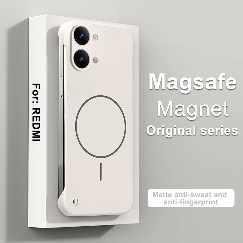 Magsafe Magnetic Wireless Charging Slim Hard Phone Case - Frameless Back Cover