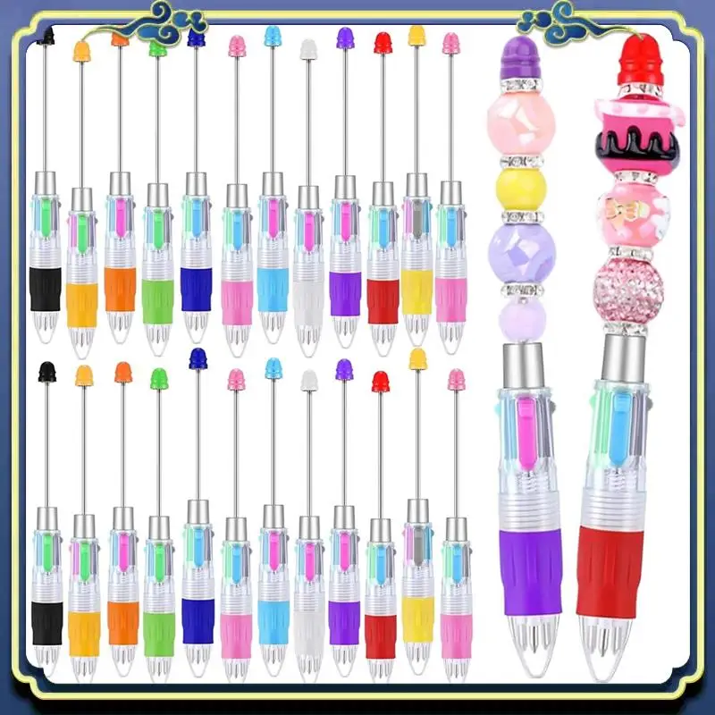 휴대용 24Pcs 멀티 컬러 페르시 펜 4-In-1 다채로운 페르시 펜 개폐식 볼펜 DIY 만들기 키트 사무실을위한 쉬운