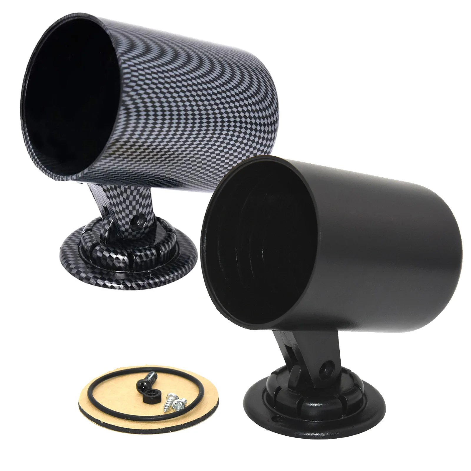Support Universel 3 Jauges 52mm ISpchen - Fibre De Carbone - Pour Tableau De Bord Voiture