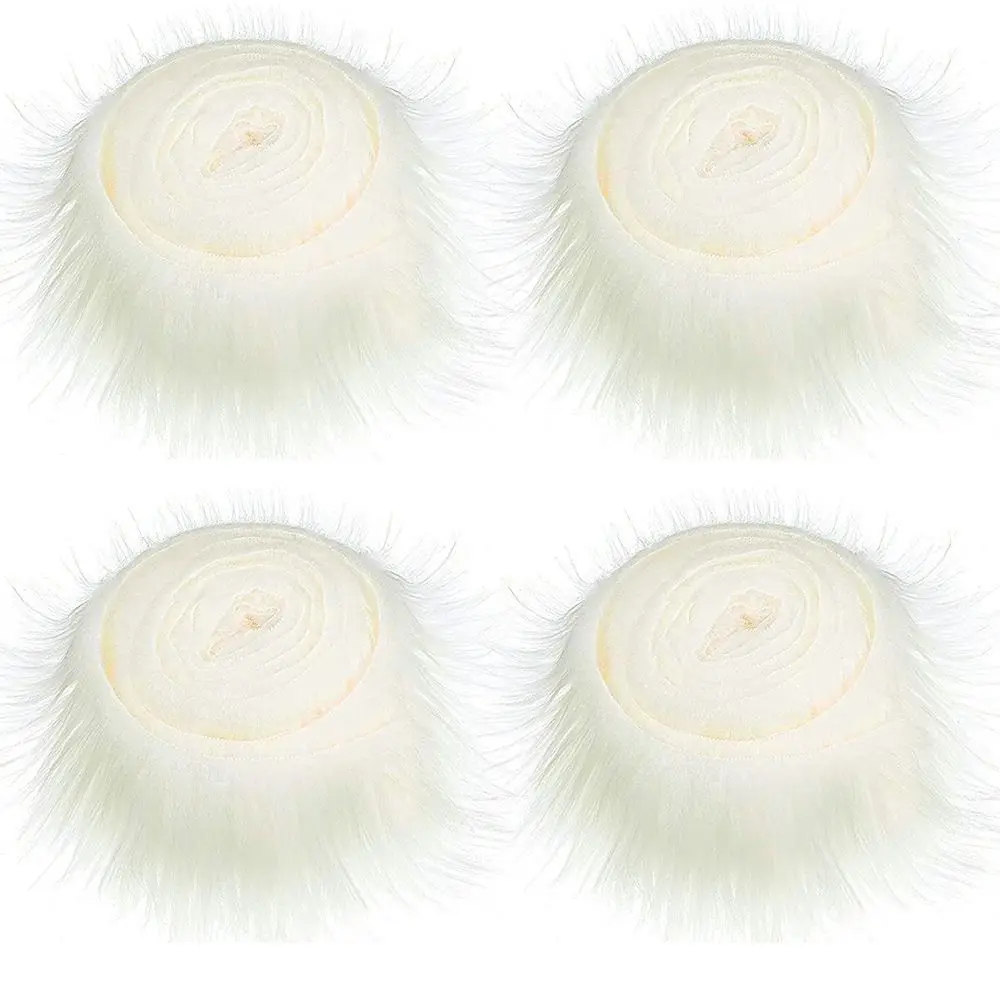 Fur Fabric 1.5M Faux Fur Ribbon Tapes Fluffy Soft Long Plush Fur Fabric Stripe for Handmade Trimming Apparel Sewing Crafts Winter Costume