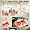 50 PCS Self-Adhesive Laminating Sheets, 2.9 x 4.1 Inches Clear TransparentLaminating Sheets No Machine Needed 6