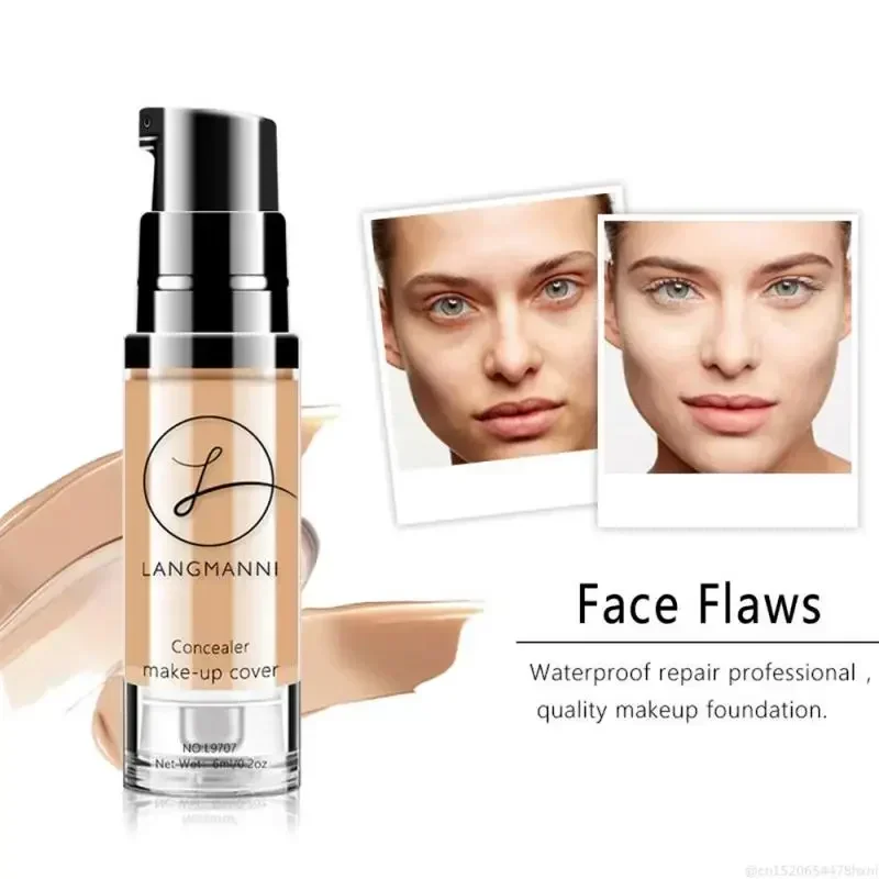 Liquid Concealer Makeup Concealer Waterproof Concealer Face Concealer 4 Colors Full Cover Concealer Face Bright Foundation BB Cream Lasting Concealer Liquid Waterproof Whitening Make Up