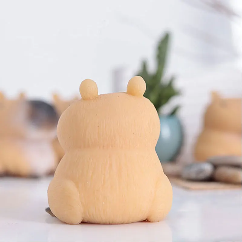 Kawaii Capybara Squeeze Toy Slow Rebound Toy Fidget Toys Handmade Silicone Stress Relief Squishy Toy Sensory Toys 6