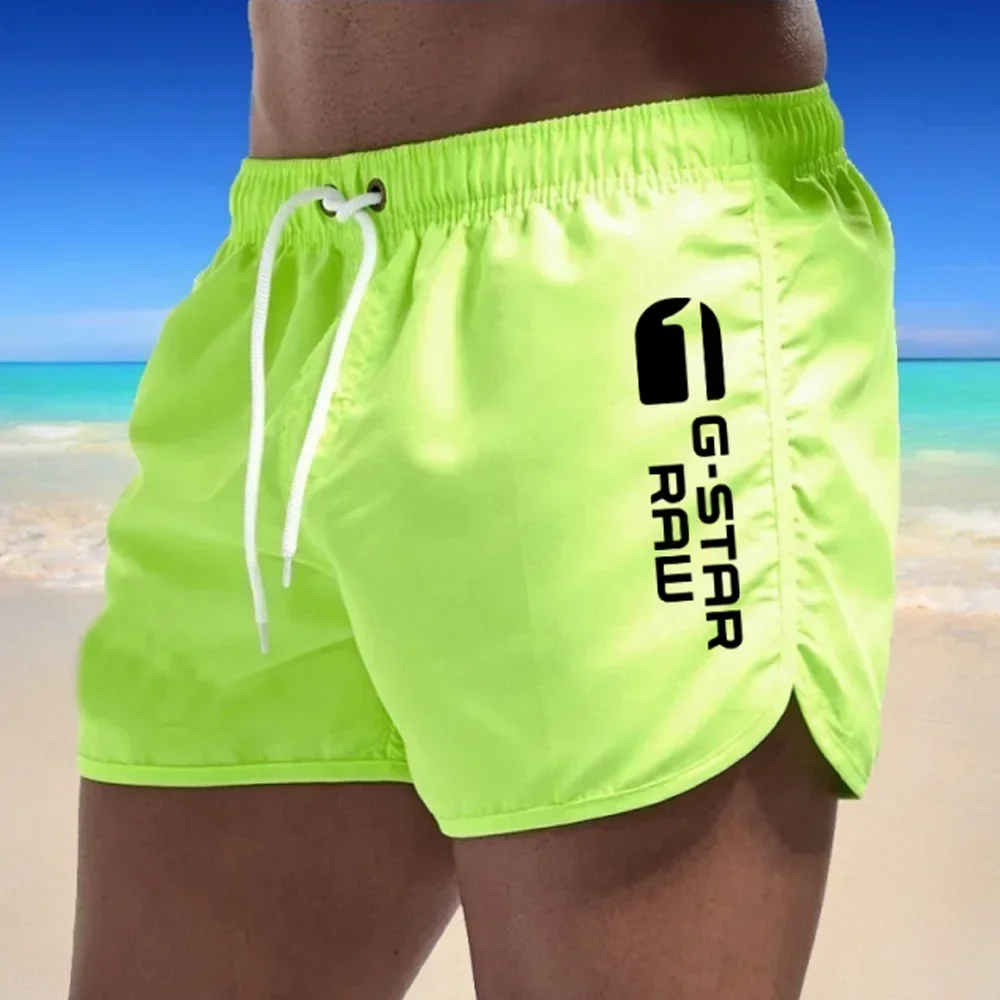 Men's Shorts Swimwear Man Swimsuit Swimming Trunks Sexy Beach Shorts Surf Board Male Summer Breathable Clothing Pants (9colors) 5
