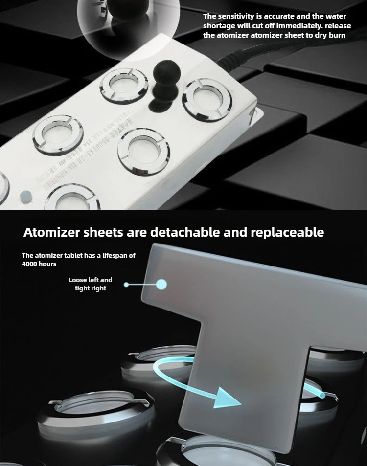 Description Picture 4 of itemDC48V 4/6/10/12-Head Ultrasonic Mist Humidifiers for Ponds, Aquariums, Water Features |Industrial/Commercial/Home/Greenhouse
