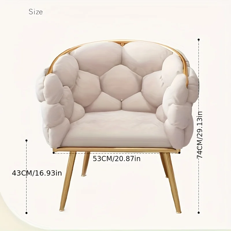 Bedroom Dressing Chair Luxury Backrest Chair Single Leisure Sofa Dormitory Leisure Office