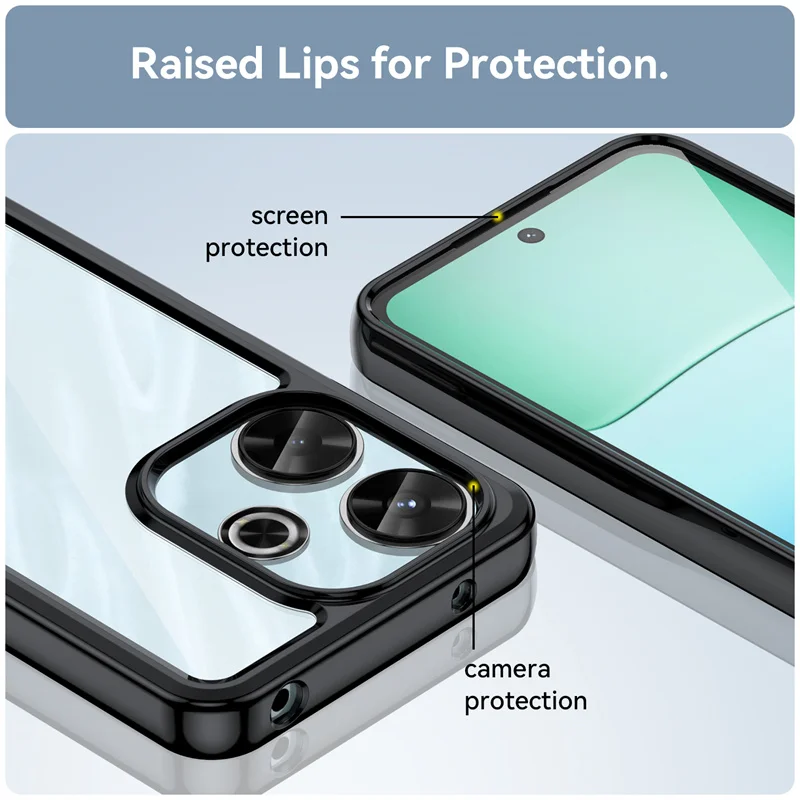Vibrant Transparent TPU Protective Phone Case