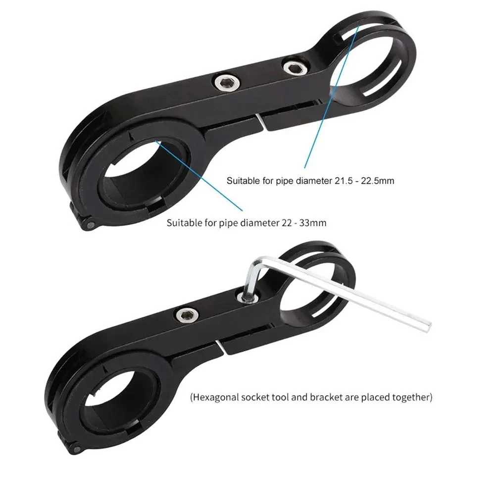Aluminum Alloy Bicycle Handlebar Extender Road Bike Front Light Bracket
